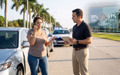 Mi Seguro Dice que Yo Tuve la Culpa: Cómo Defenderse de la «Culpa Comparativa» en Florida